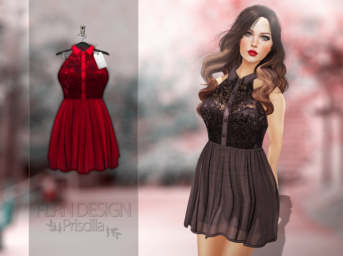 [FLRN] Priscilla Dress Red