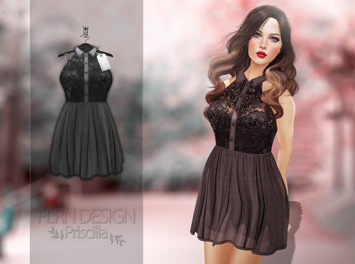 [FLRN] Priscilla Dress Gray