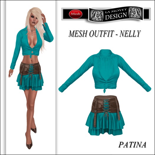 ~LM~Mesh Outfit - Nelly - Patina