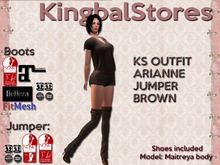 250 KS OUTFIT ARIANNE JUMPER BROWN