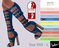 .: MB :. 50% BLACK FRIDAY SALE Gladiator Boots  ~ Pantone Spring 2016 SNORKEL BLUE