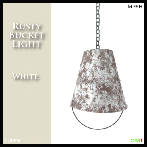 Second Life Marketplace Rusty Bucket Light White