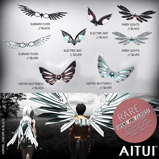 AITUI - Mechanical Wings - Azrael + HUD RARE