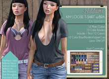 Addams // Kim Loose T-Shirt w/Bra // FATPACK