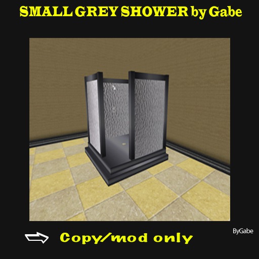 SMALL GREY SHOWER byGabe