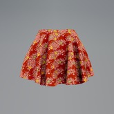Red Flowering Branch Mesh Skirt box