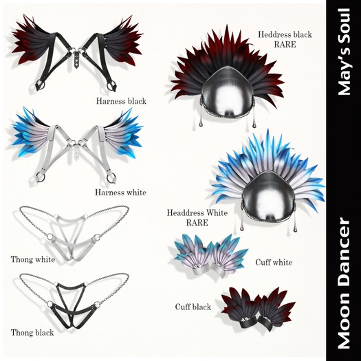 *May's Soul* Moon Dancer Cuff Balck