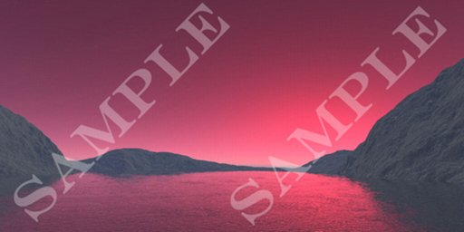 Red Water Panorama Scenery Texture with HUGE MEGA Prim Privacy Screen (set 3)