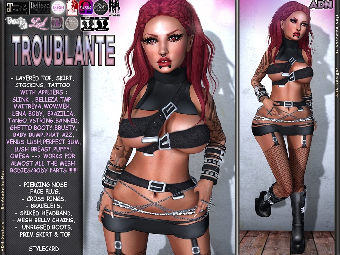 [AdN] TROUBLANTE (Appliers SLINK TMP BELLEZA MAITREYA OMEGA)