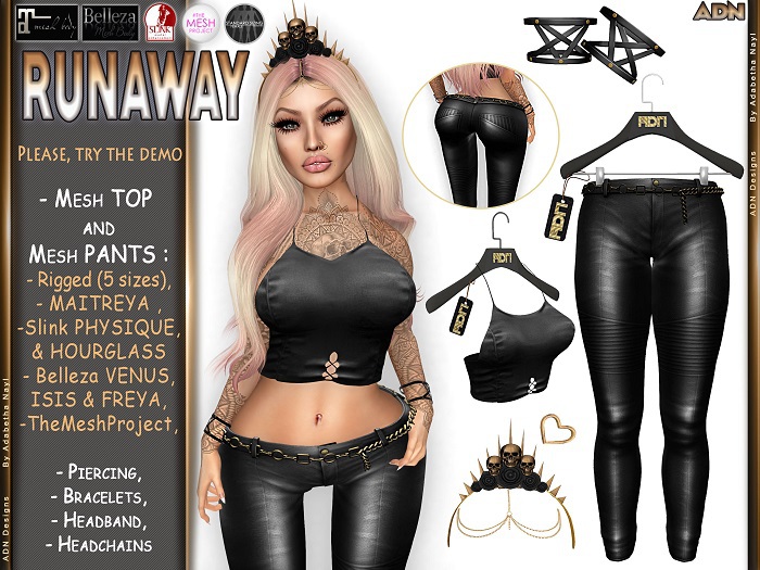 [ADN] RUNAWAY (MAITREYA BELLEZA IS/FRE/VE.S SLINK HOURG.TMP)