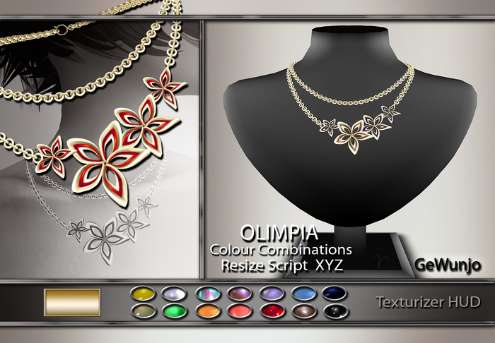 GeWunjo : OLIMPIA red necklace
