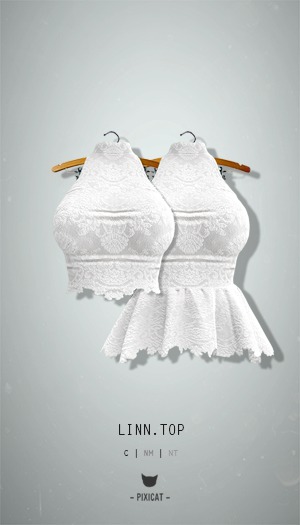 -Pixicat- Linn.Top (White)