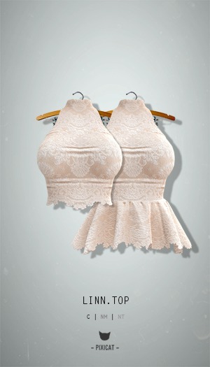 -Pixicat- Linn Top (Cream)