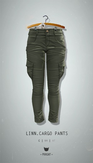 -Pixicat- Linn Cargo Pants (Green)