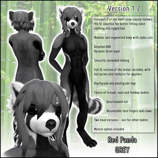 DSD Red Panda - Grey