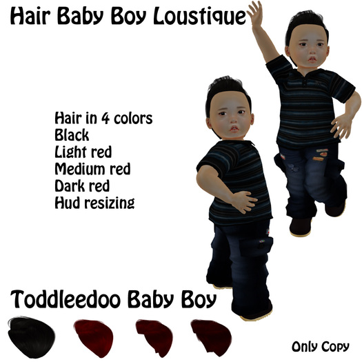 Toddleedoo Hair Loustique Black