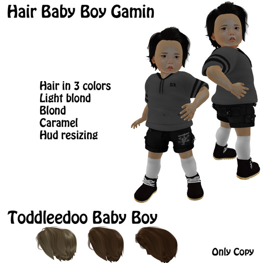 Toddleedoo Hair Gamin Blond Demo