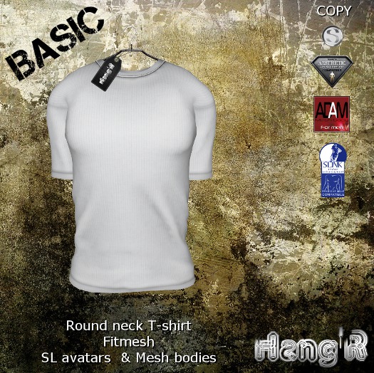 [Hang'R] Basic T-shirt (white) fitmesh