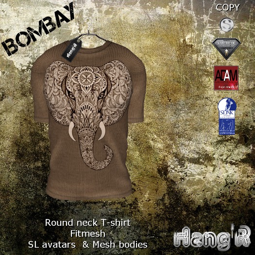 [Hang'R] Bombay T-shirt (brown) fitmesh