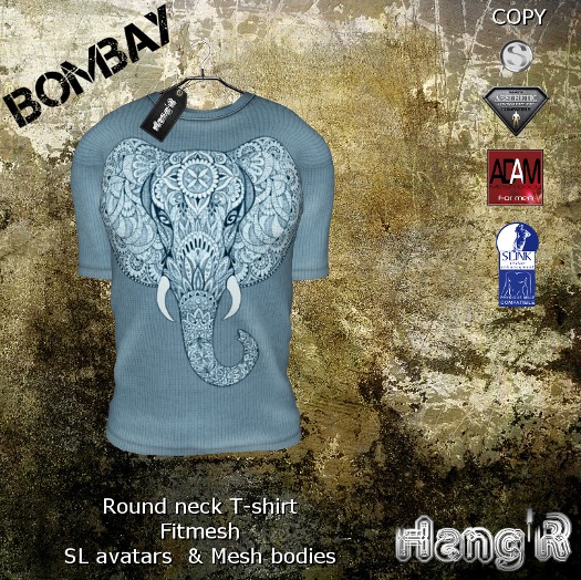 [Hang'R] Bombay T-shirt (blue) fitmesh