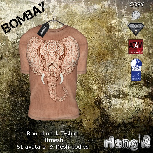 [Hang'R] Bombay T-shirt (salmon) fitmesh