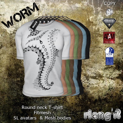 [Hang'R] Worm T-shirt fatpack