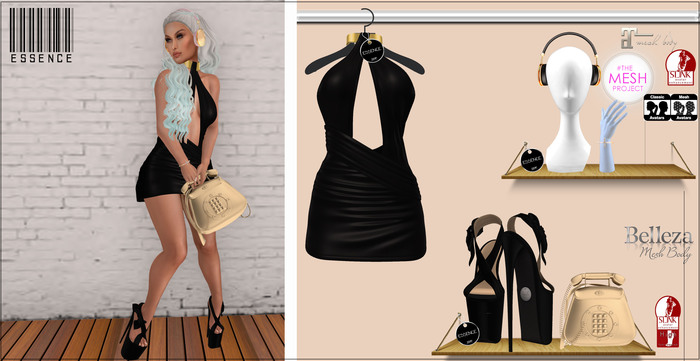 :ESSENCE: TABATA OUTFIT'BLACK/GOLD