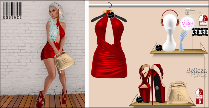:ESSENCE: TABATA OUTFIT'RED/GOLD