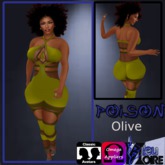 {BN} Poison Catsuit- Olive