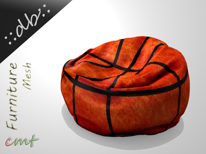 ::db:: Beanbag Basketball Sit Pouf Pillow Used