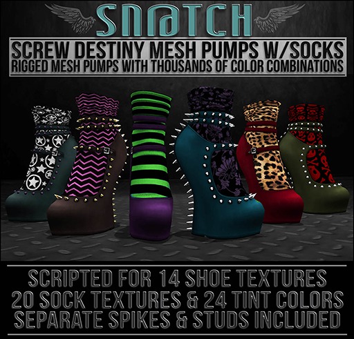 :::Sn@tch Mesh Screw Destiny Pumps-DEMOS:::