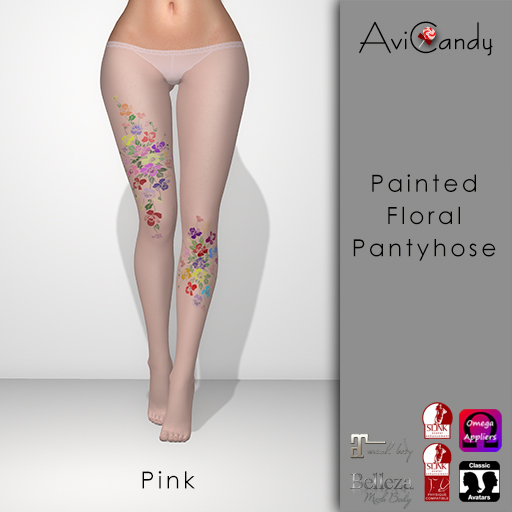 AVICANDY Painted Flower Low-Rise - Pink