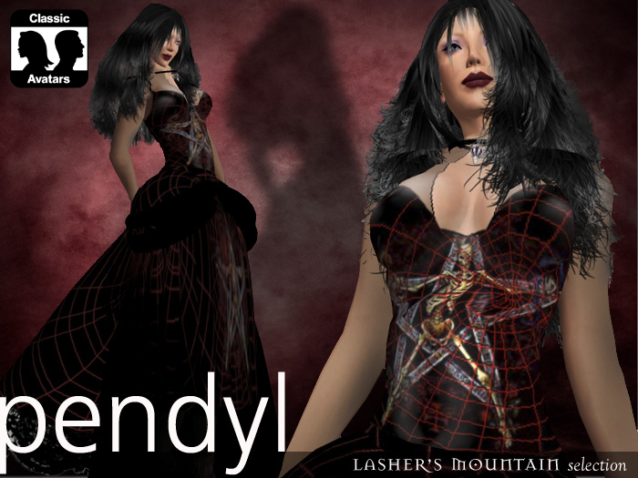 PENDYL Spider webbed GOTH DRESS