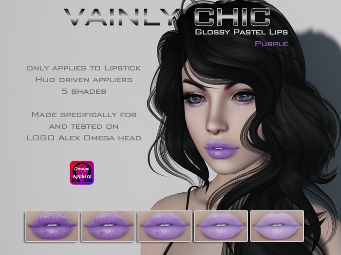 Pastel Glossy Lips: Purple