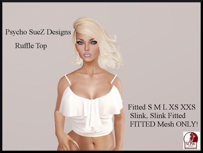 Sexy Ruffle Top White