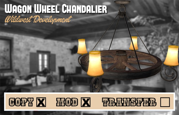 Wagon Wheel Chandalier