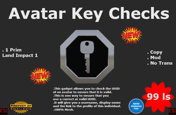Avatar Key Checks (box)