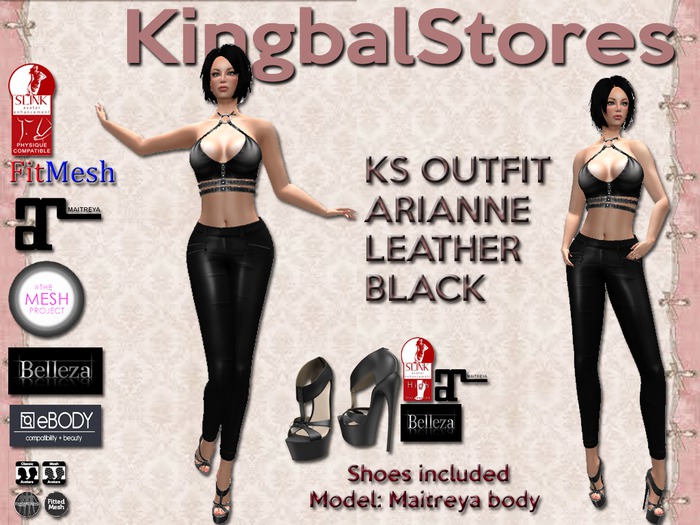 250 KS OUTFIT ARIANNE LEATHER BLACK