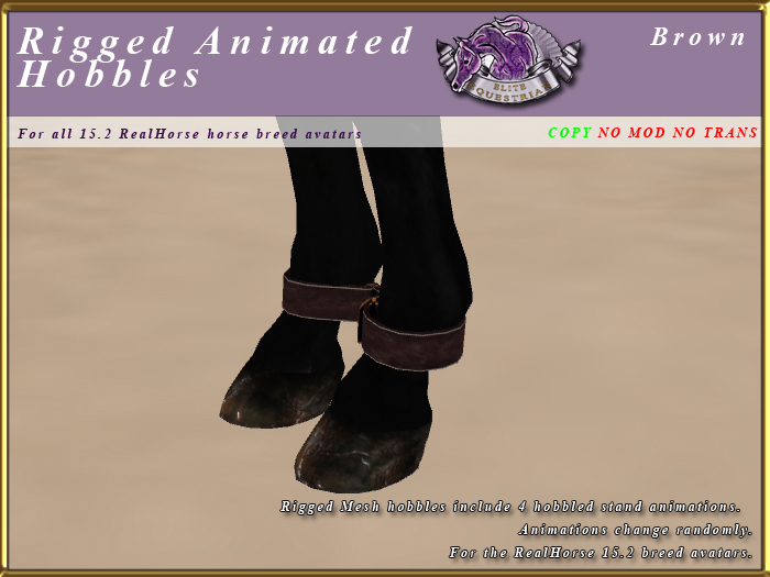 *E* Rigged Animated Hobbles RH15.2 [Boxed] Brown