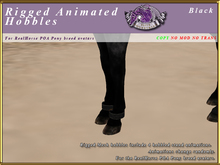 *E* Rigged Animated Hobbles RHPOA Pony [Boxed]  Black