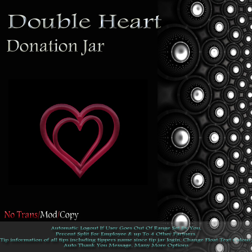 Double Heart Donation Jar (Copy)