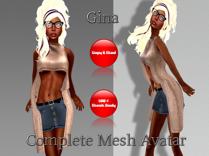 Promo: Gina ~ Complete mesh avatar