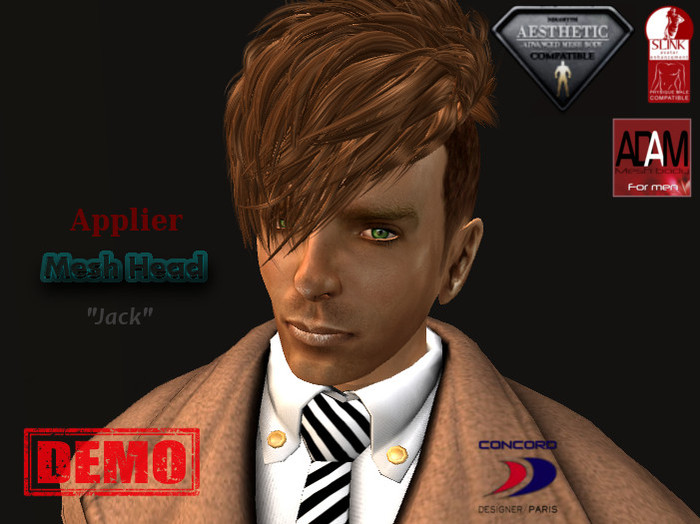 ::::CONCORD:::: Applier Mesh Head "Jack" HUD 9 DEMO