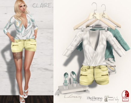 Second Life Marketplace - .:LG :. [CLAIRE BLUE] # Regular Ava, Slink