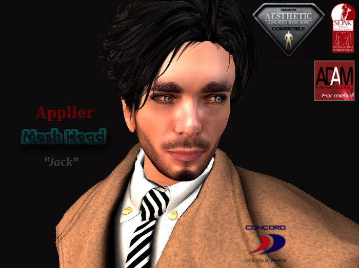 ::::CONCORD:::: Applier Mesh Head "Jack" HUD 13
