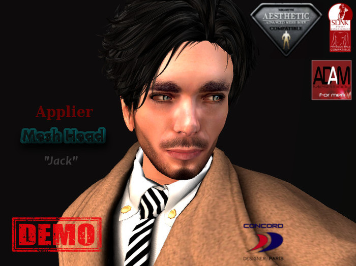 ::::CONCORD:::: Applier Mesh Head "Jack" HUD 13 DEMO