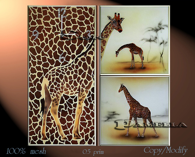 Triptych_Giraffe_time
