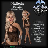 [FPI] Malinda Brown - Lovely Rigged Mesh Top & Shorts with Bracelets and Shoes