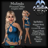 [FPI] Malinda Peacock - Lovely Rigged Mesh Top & Shorts with Bracelets and Shoes