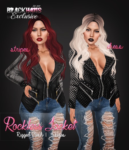 BLACK HAUS - Rockless Jacket Stripes Silver